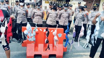 Demo Jilit II Peserta Aksi Bawa BH, Kapolrestabes Medan Diminta Tepati Janji dan Tangkap Mamak Maling